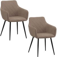 Albatros - Esszimmerstühle 2er Set sila, Braun - Modern und Stilvoll, bequemer Polsterstuhl - Eleganter Küchenstuhl, Stuhl Esszimmer oder Esstisch von ALBATROS