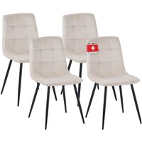 Albatros - Esszimmerstühle 4er Set bora Beige - Komfortabler Polsterstuhl für Modernes und Stilvolles Design am Esstisch - Küchenstuhl oder Stuhl Albatros - Esszimmerstühle 4er Set bora Beige - Komfortabler Polsterstuhl für Modernes und Stilvolles Design am Esstisch - Küchenstuhl oder Stuhl von ALBATROS