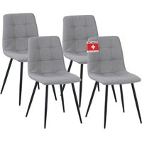 Albatros - Esszimmerstühle 4er Set bora Grau- Komfortabler Polsterstuhl für Modernes und Stilvolles Design am Esstisch - Küchenstuhl oder Stuhl Albatros - Esszimmerstühle 4er Set bora Grau- Komfortabler Polsterstuhl für Modernes und Stilvolles Design am Esstisch - Küchenstuhl oder Stuhl von ALBATROS