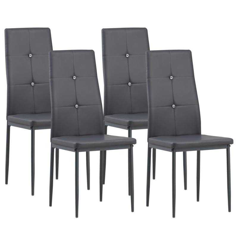 Albatros Esszimmerstühle DIAMOND 4er Set Grau von ALBATROS