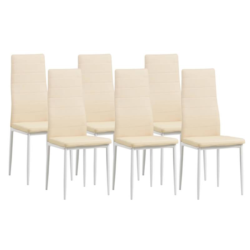 Albatros Esszimmerstühle MILANO 6er Set Beige von ALBATROS