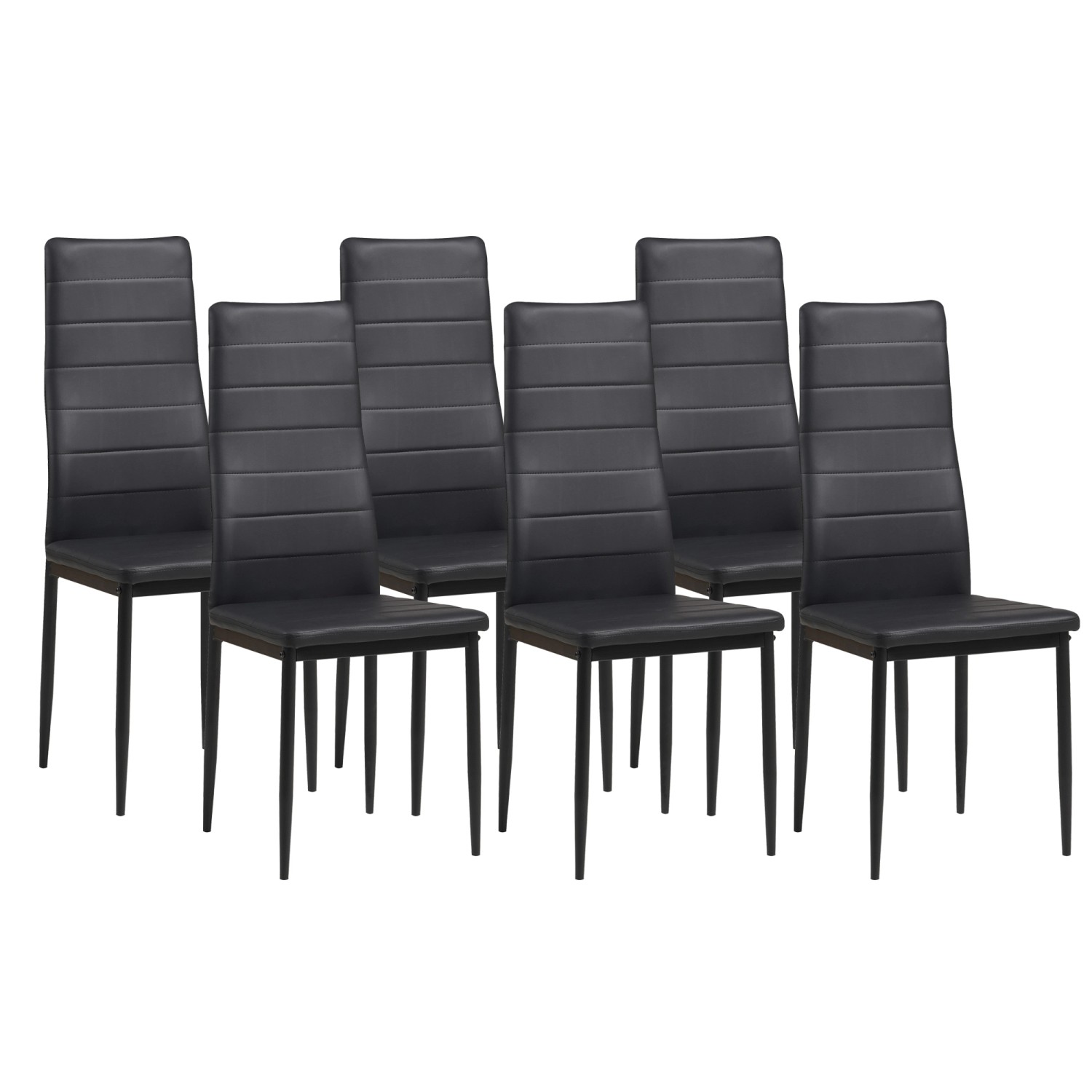 Albatros Esszimmerstühle MILANO 6er Set Schwarz Albatros Esszimmerstühle MILANO 6er Set Schwarz von ALBATROS