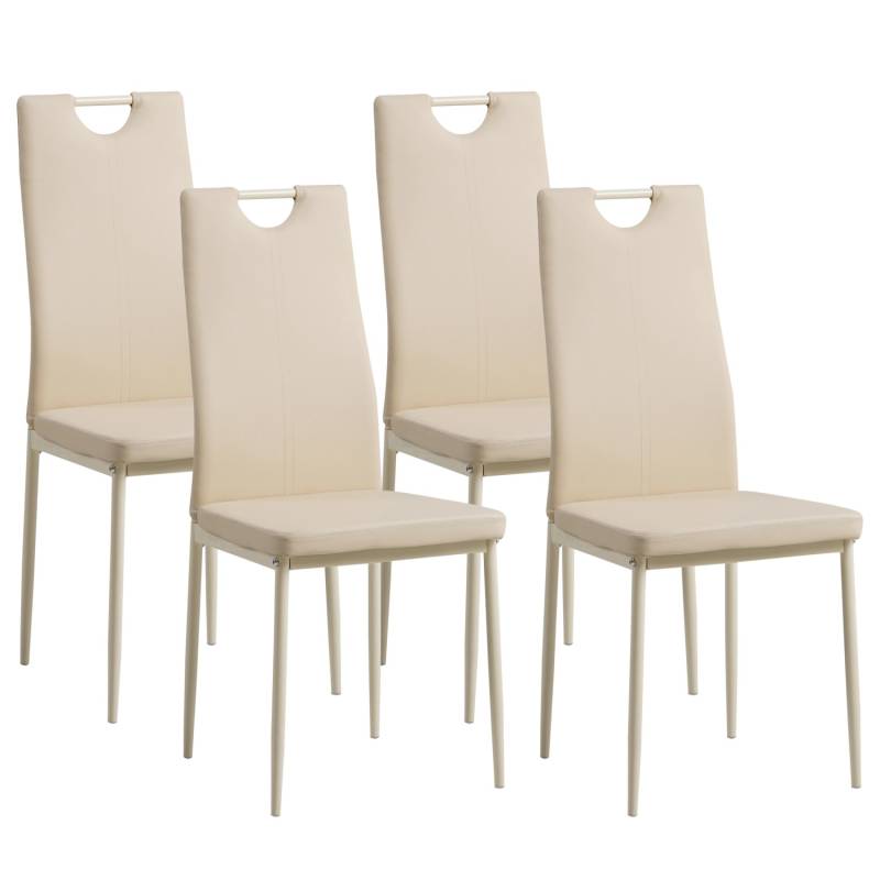 Albatros Esszimmerstühle SALERNO 4er Set Beige von ALBATROS