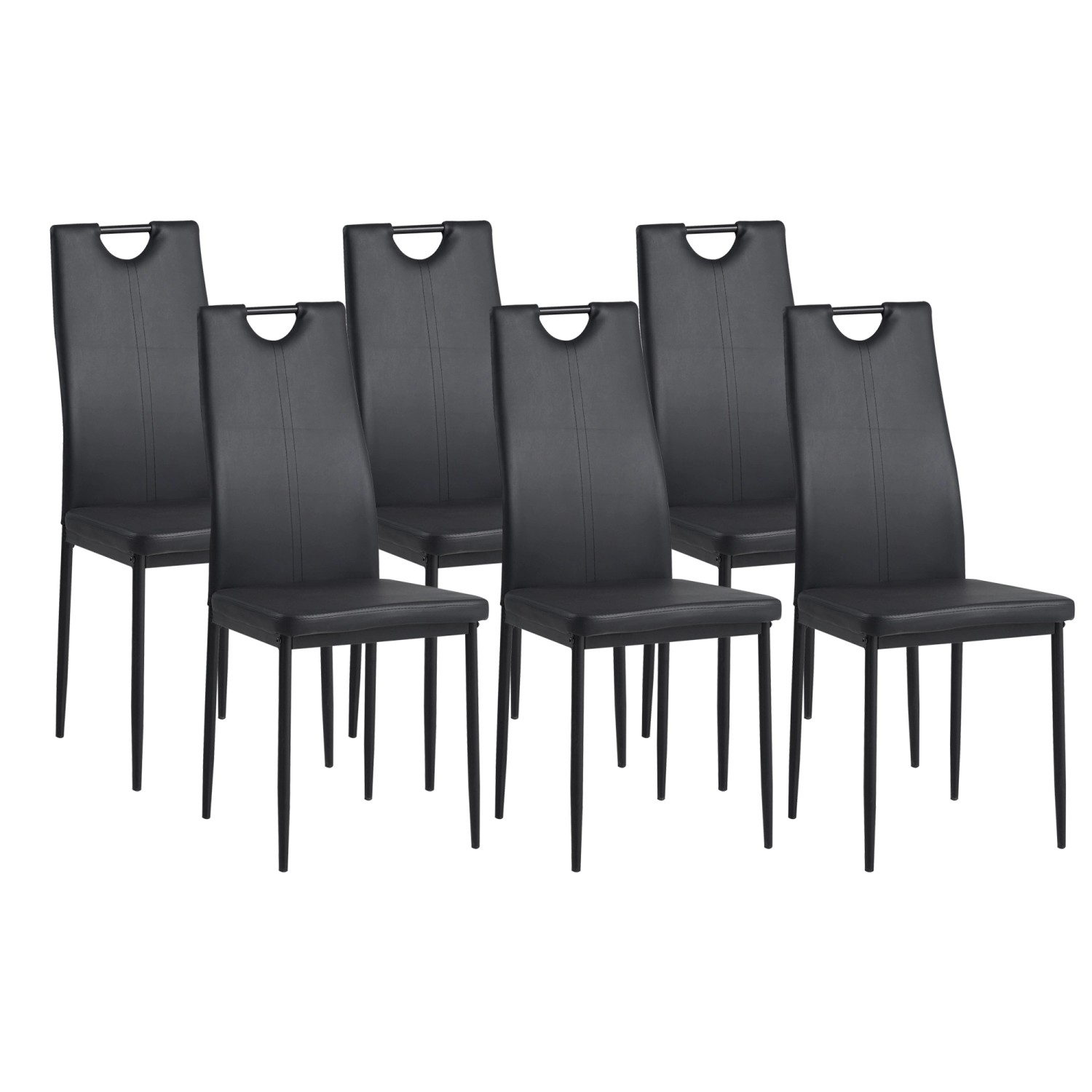 Albatros Esszimmerstühle SALERNO 6er Set Schwarz Albatros Esszimmerstühle SALERNO 6er Set Schwarz von ALBATROS