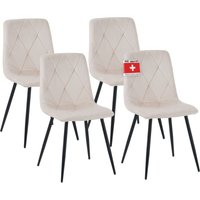Albatros - Esszimmerstuhl Dora mit Stoff Bezug stilvolles Vintage Design, belastbar mit 110Kg, Polsterstuhl - Moderner Küchenstuhl, Stuhl Esszimmer von ALBATROS