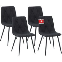 Albatros Esszimmerstuhl Dora mit Stoff Bezug stilvolles Vintage Design, belastbar mit 110Kg, Polsterstuhl - Moderner Küchenstuhl, Stuhl Esszimmer von ALBATROS