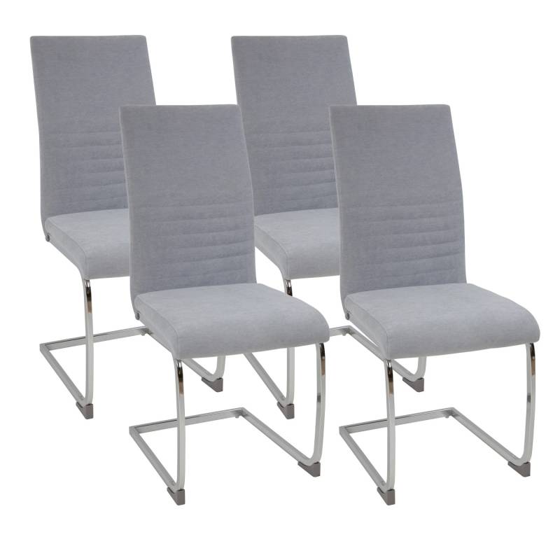 Albatros Freischwinger LUGANO 4er Set Grau von ALBATROS
