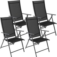 Albatros Gartenstühle 4er Set Aruba – Gartenstühle Klappbar mit robustem Metallgestell und hoher Belastbarkeit – bequeme Klappstühle auch als von ALBATROS