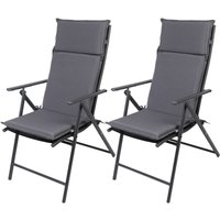 Albatros Gartenstühle Aruba mit Sitzauflage 2er Set – Gartenstühle Klappbar mit robustem Metallgestell und hoher Belastbarkeit – bequeme Klappstühle Albatros Gartenstühle Aruba mit Sitzauflage 2er Set – Gartenstühle Klappbar mit robustem Metallgestell und hoher Belastbarkeit – bequeme Klappstühle von ALBATROS
