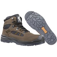 Neuwertig] Albatros Sicherheitsstiefel Timber S3 Stiefel Braun Rindleder Gr. 44 Polyurethan B-Ware von ALBATROS