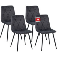 Esszimmerstuhl Dora mit Stoff Bezug stilvolles Vintage Design, belastbar mit 110Kg, Polsterstuhl - Moderner Küchenstuhl, Stuhl Esszimmer - Albatros Esszimmerstuhl Dora mit Stoff Bezug stilvolles Vintage Design, belastbar mit 110Kg, Polsterstuhl - Moderner Küchenstuhl, Stuhl Esszimmer - Albatros von ALBATROS