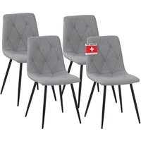 Esszimmerstuhl Dora mit Stoff Bezug stilvolles Vintage Design, belastbar mit 110Kg, Polsterstuhl - Moderner Küchenstuhl, Stuhl Esszimmer - Albatros von ALBATROS