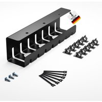 Albatros - Kabelkanal Schreibtisch Schwarz Komplettset a - Kabelmanagement Schreibtisch für Ordnung und Produktivität, Organizer für Albatros - Kabelkanal Schreibtisch Schwarz Komplettset a - Kabelmanagement Schreibtisch für Ordnung und Produktivität, Organizer für von ALBATROS