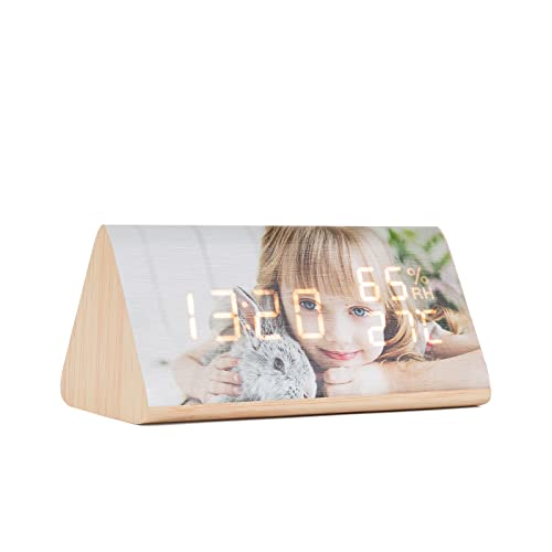 ALBERTBAND Wecker Personalisierte Holz Digital Uhr mit Foto Multifunktions LED Wecker mit Zeit/Temperaturanzeige Uhr für Home Office Reisen ALBERTBAND Wecker Personalisierte Holz Digital Uhr mit Foto Multifunktions LED Wecker mit Zeit/Temperaturanzeige Uhr für Home Office Reisen von ALBERTBAND