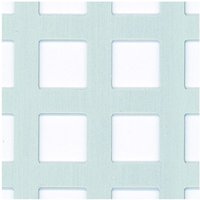 Alberts - Lochblech, Lochung quadr. 10 x 10 mm, Alu si elox.,BxLxS 250 x 500 x 0,8 mm von ALBERTS