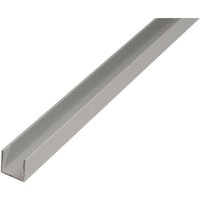 ALBERTS U-Profil, Alu silber elox., LxBxHxS 2000 x 18 x 20 x 1 mm von ALBERTS