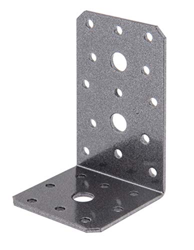 Alberts 301972 DURAVIS® Winkelverbinder | schwarzdiamant duplexbeschichtet | Größe 100 x 60 x 60 mm von Alberts