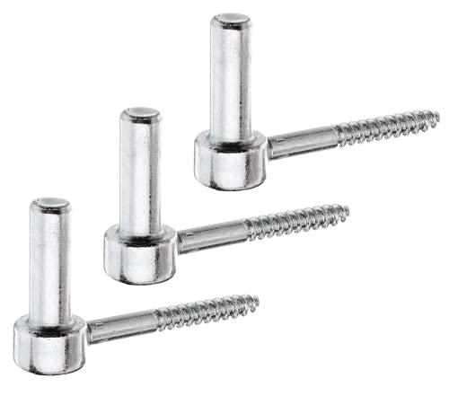 Alberts 306496 Kloben zum Einschrauben | J-Haken, mit angeschnittenem Gewinde | galvanisch verzinkt, dickschichtpassiviert | Dornmaß Ø16 mm | Länge 110 mm | 3er Set von Alberts