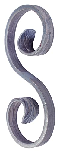 Alberts 422042 Schnörkel | Typ S | Stahl, roh | Vierkantstab 12 x 5 mm | 155 x 72 mm von Alberts