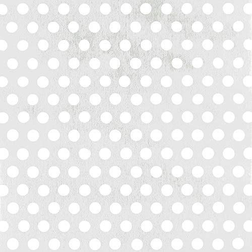 Alberts 466961 Lochblech | runde Lochung | Aluminium, silberfarbig eloxiert | 200 x 1000 x 0,8 mm von Alberts