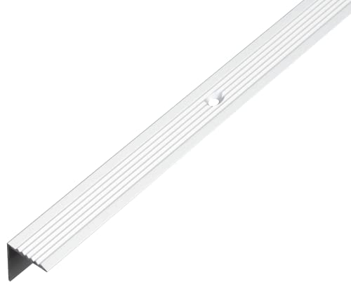 Alberts 470791 Treppenkanten-Schutzprofil | Aluminium, silberfarbig eloxiert | 1000 x 19 x 19 mm von Alberts