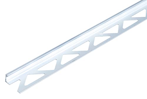 Alberts 475956 Fliesen-Abschlussprofil | Aluminium, silberfarbig eloxiert | 1000 x 23,5 x 10 mm von Alberts