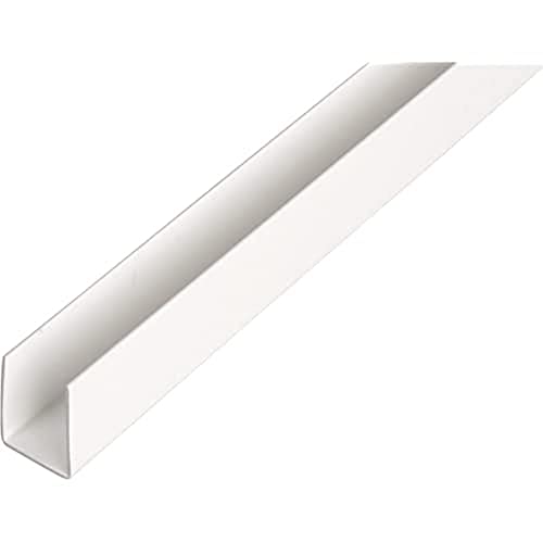 Alberts 484514 U-Profil | Kunststoff, weiß | 1000 x 12 x 10 mm von Alberts