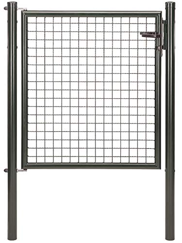 Alberts 600105 Wellengitter-Einzeltor | verschiedene Breiten und Höhen | anthrazit-metallic | Breite 100 cm | Höhe 100 cm von Alberts