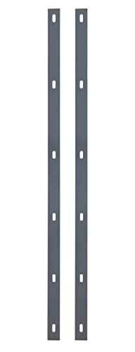 Alberts 646165 Set Flacheisen Step² | Stahl roh, feuerverzinkt anthrazit kunststoffbeschichtet RAL 7016 | Länge: 1020 mm | Breite: 40 mm | 2er Set von Alberts