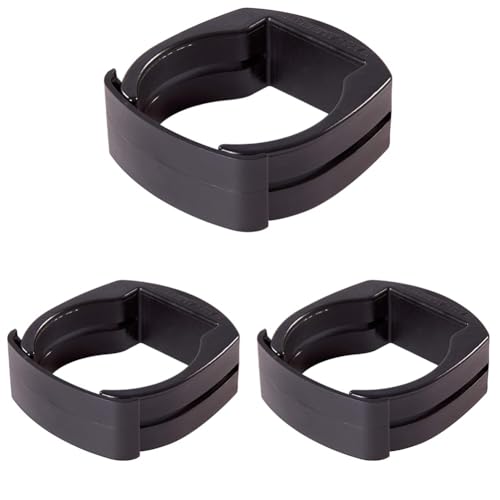 Alberts 656058 Fix-Clip Pro® | zur Befestigung von Schweißgittern an Zaunpfosten | Kunststoff, schwarz | für Pfosten-Ø 60 mm | 3er Set (Packung mit 3) von Alberts