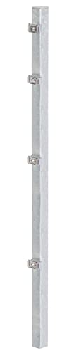 Alberts 676933 Zaunpfosten mit Klemmlasche | feuerverzinkt | Länge 2400 mm | 60 x 40 mm Alberts 676933 Zaunpfosten mit Klemmlasche | feuerverzinkt | Länge 2400 mm | 60 x 40 mm von Alberts