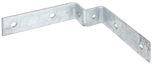 Alberts 701536 Befestigungslasche | für Universalpfosten | feuerverzinkt | 30 x 30 x 119 mm von Alberts