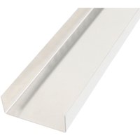 Alberts Glattblech U-Form Aluminium natur 20 x 58 x 20 x 1000 mm gekantet von ALBERTS