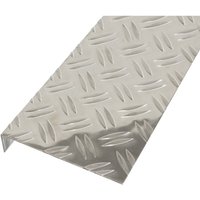 Alberts Strukturblech L-Form Aluminium natur 135 x 30 mm x 1000 mm gekantet Riffel-Prägung von ALBERTS