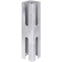 Alberts - Zaunpfosten-Adapter, feuerverzinkt passiviert, für Pfosten 60 x 60 mm von ALBERTS