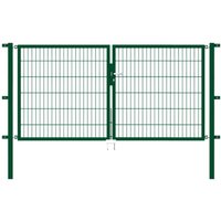 Alberts - Doppeltor Flexo, fvz.grün Kst.b.RAL 6005, lichte BxH2500x1200, PF60x60/1700mm von ALBERTS