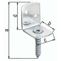 Flechtzaunhalter 83x32x30x38mm feuerverzinkt L-Form von ALBERTS