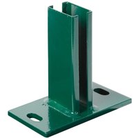 Alberts - Pfostenträger für Zaunpfosten 60 x 40 mm zA grün Metallzäune & Drahtzäune von ALBERTS