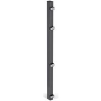 ALBERTS Zaunpfosten, inkl.Klemmlasche, verkürzt, Bohrab:400mm, anthr, 60x40/1075mm, Zub.im Pf. ALBERTS Zaunpfosten, inkl.Klemmlasche, verkürzt, Bohrab:400mm, anthr, 60x40/1075mm, Zub.im Pf. von ALBERTS