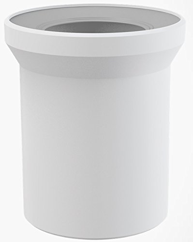 WC-Anschluß Anschlussstutzen Länge 15 cm Abfluß weiß weiss WC-Abfluß Abflussrohr WC Verbindung für Toilette von ALCA