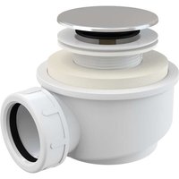 Duschwanne - Siphon - Entwässerungsset für Tabletts, Click-Clack, chrom A476 - Alcadrain von ALCADRAIN