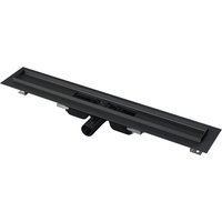 Drain APZ101BLACK Low Duschrinne mit Rand für den perforierten Rost, Schwarz-Matt 950 mm - Alca von ALCA