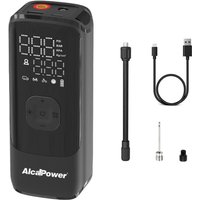 Tragbarer Mini-Auto- und Fahrradkompressor 150 psi 3 in 1 – Kompressor, PowerBank und Taschenlampe Tragbarer Mini-Auto- und Fahrradkompressor 150 psi 3 in 1 – Kompressor, PowerBank und Taschenlampe von ALCAPOWER