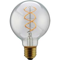 Transparente LED-Globelampe mit Spiralfaden 5W 2200K G125 von ALCAPOWER