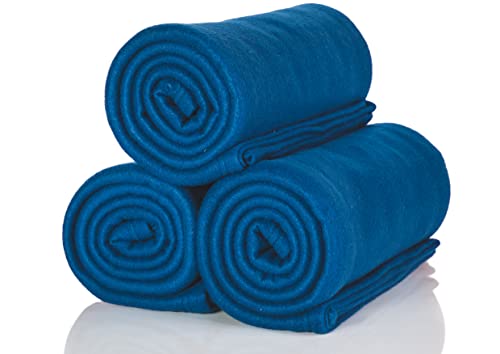 ALCLEAR 3 Stück Oeko Tex Polar Fleecedecken, Farbe: Marineblau, tolle Größe 130x160 cm, über 200 g/m2, Sofadecke Couchdecke Wohndecke, Picknickdecke Sofaüberwurf Decke ALCLEAR 3 Stück Oeko Tex Polar Fleecedecken, Farbe: Marineblau, tolle Größe 130x160 cm, über 200 g/m2, Sofadecke Couchdecke Wohndecke, Picknickdecke Sofaüberwurf Decke von ALCLEAR