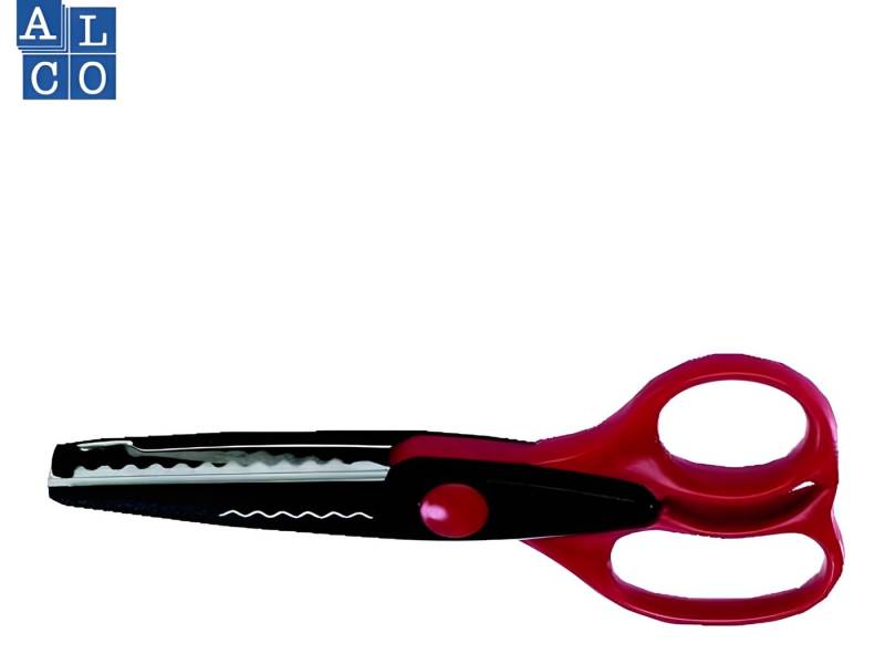 ALCO Bastelscheren Alco Schere Kreativ enger Wellenschnitt Edelstahl rostfrei roter ALCO Bastelscheren Alco Schere Kreativ enger Wellenschnitt Edelstahl rostfrei roter von ALCO