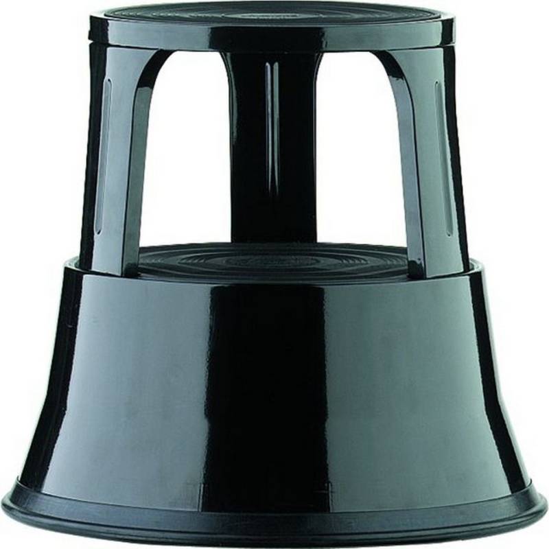 ALCO Klapptritt Rollhocker Al Step Metall schwarz von ALCO