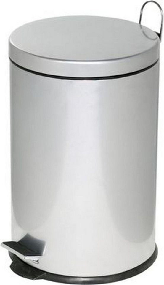 ALCO Papierkorb Tretabfalleimer mit Kunststoffeinsatz 20 Liter silber. von ALCO