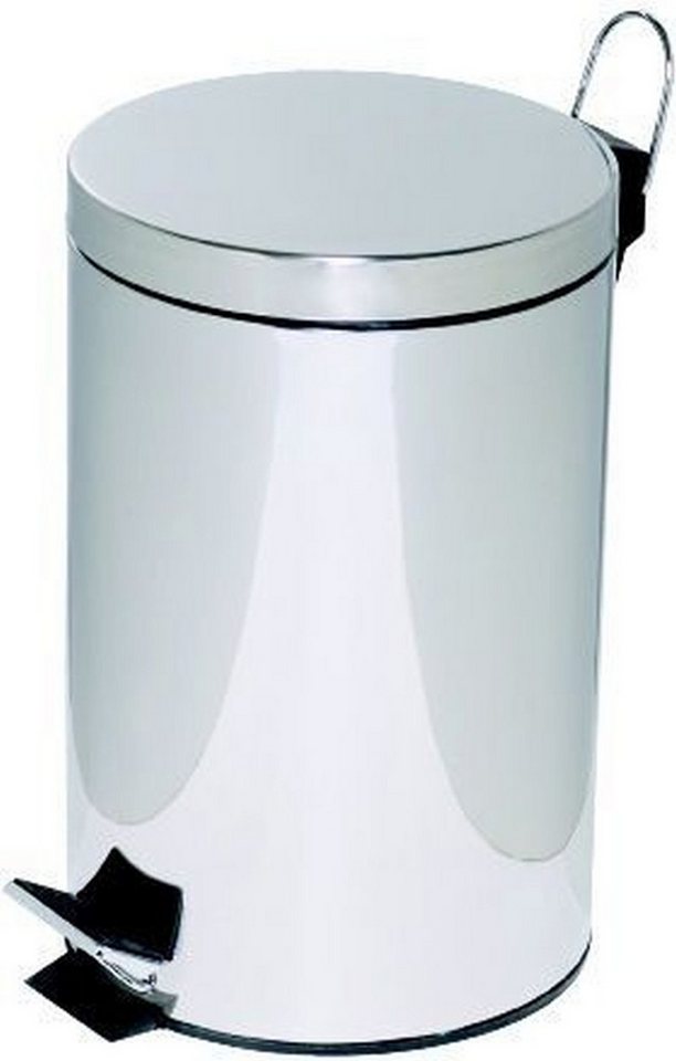 ALCO Papierkorb Tretabfalleimer Stahl kunststoffbeschichtet 12l chrom von ALCO