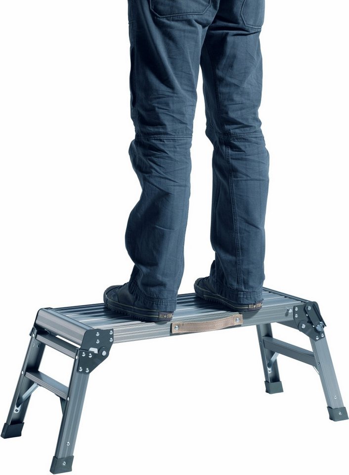 ALCO Vielzweckleiter Arbeitsplattform klappbar mit Tragegriff 76x30x37cm von ALCO